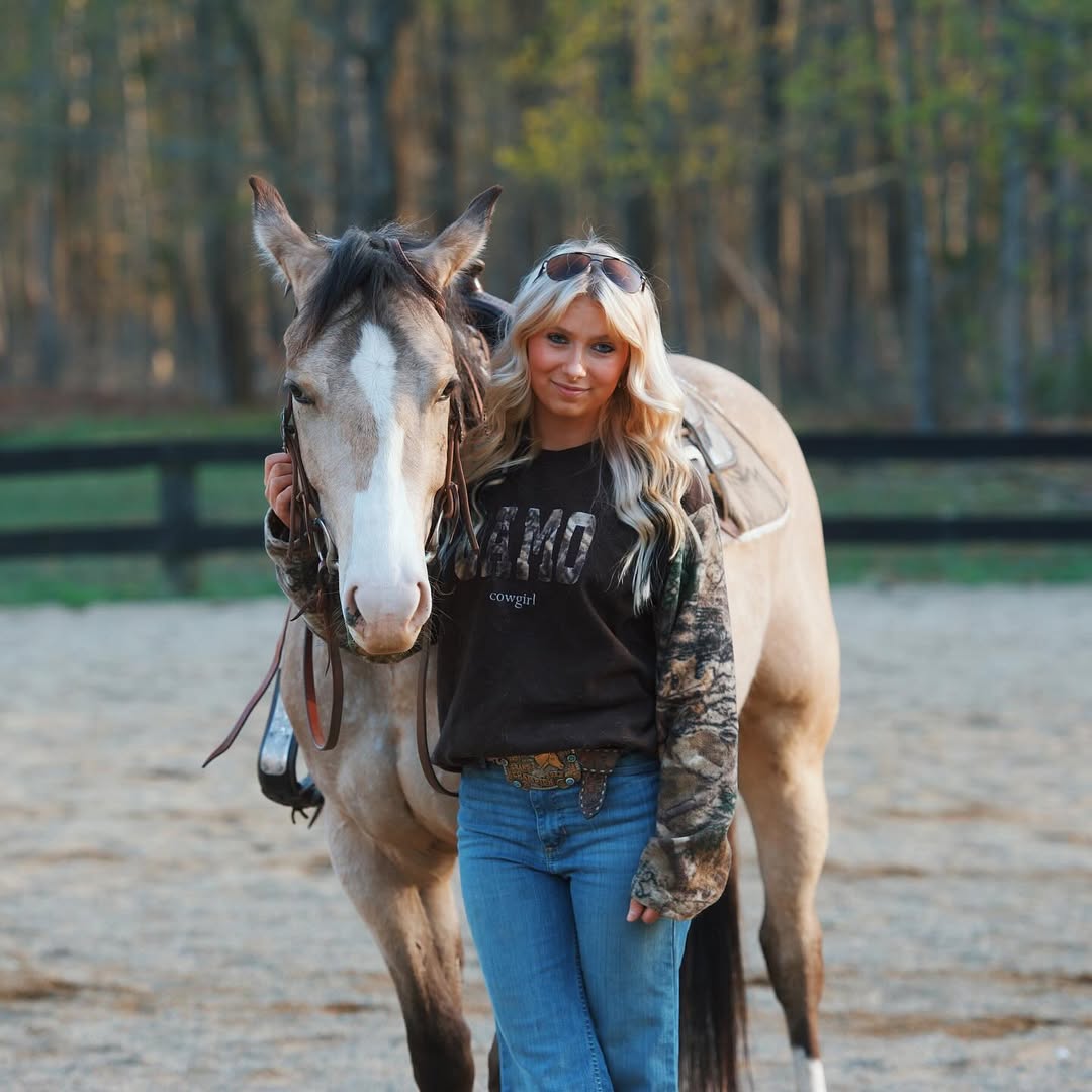 Camo Cowgirl Crewneck