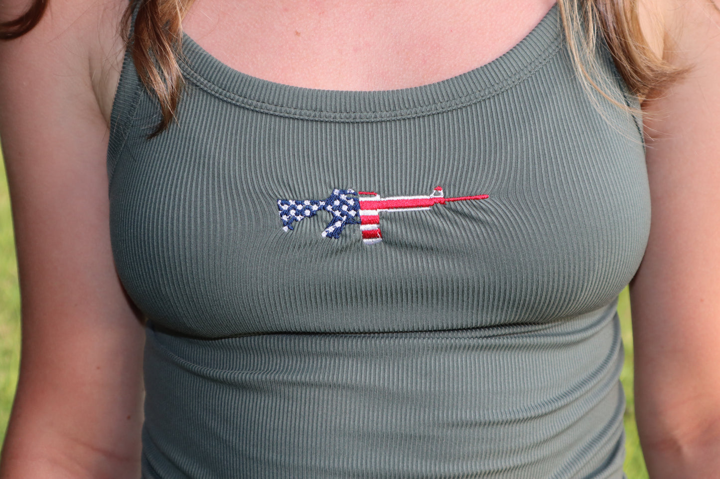 Gun Totin' Patriot Tank