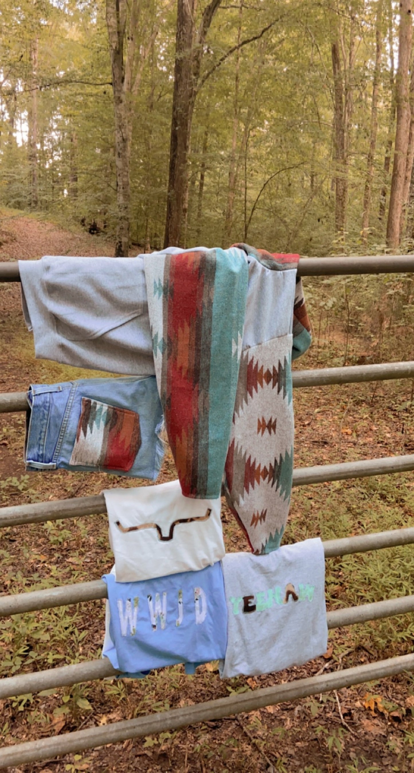 Teal Aztec Hoodie