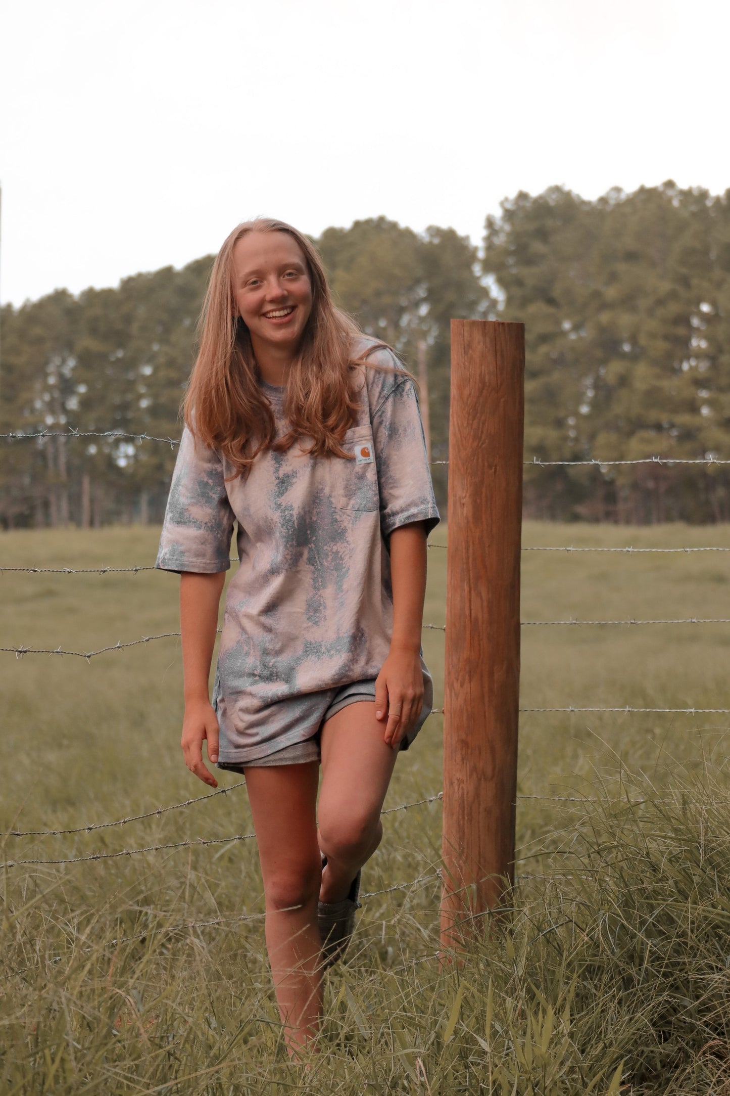 Oversized Bleached Carhartt Tee