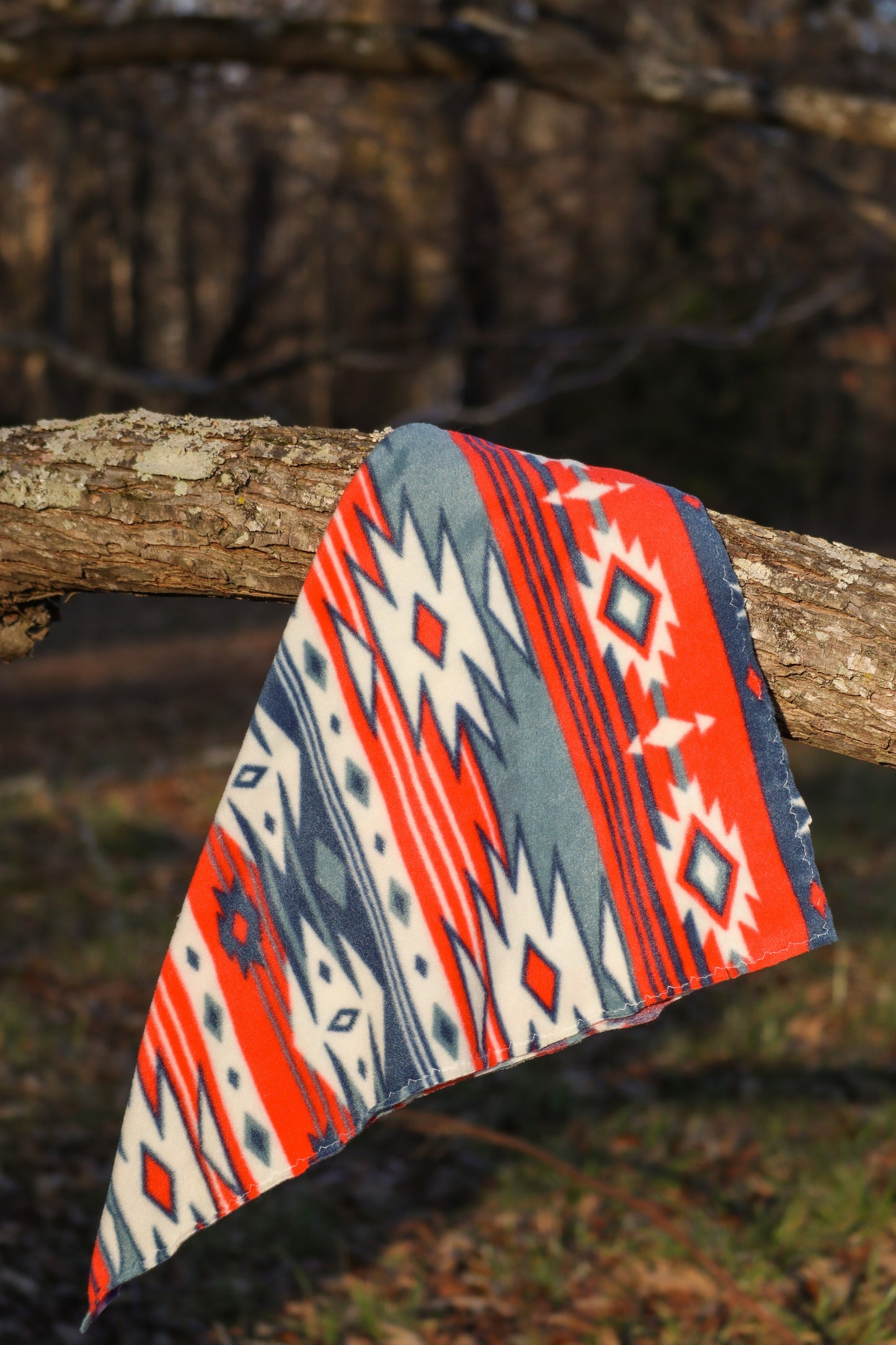 Red White N' Aztec Fleece Bandan
