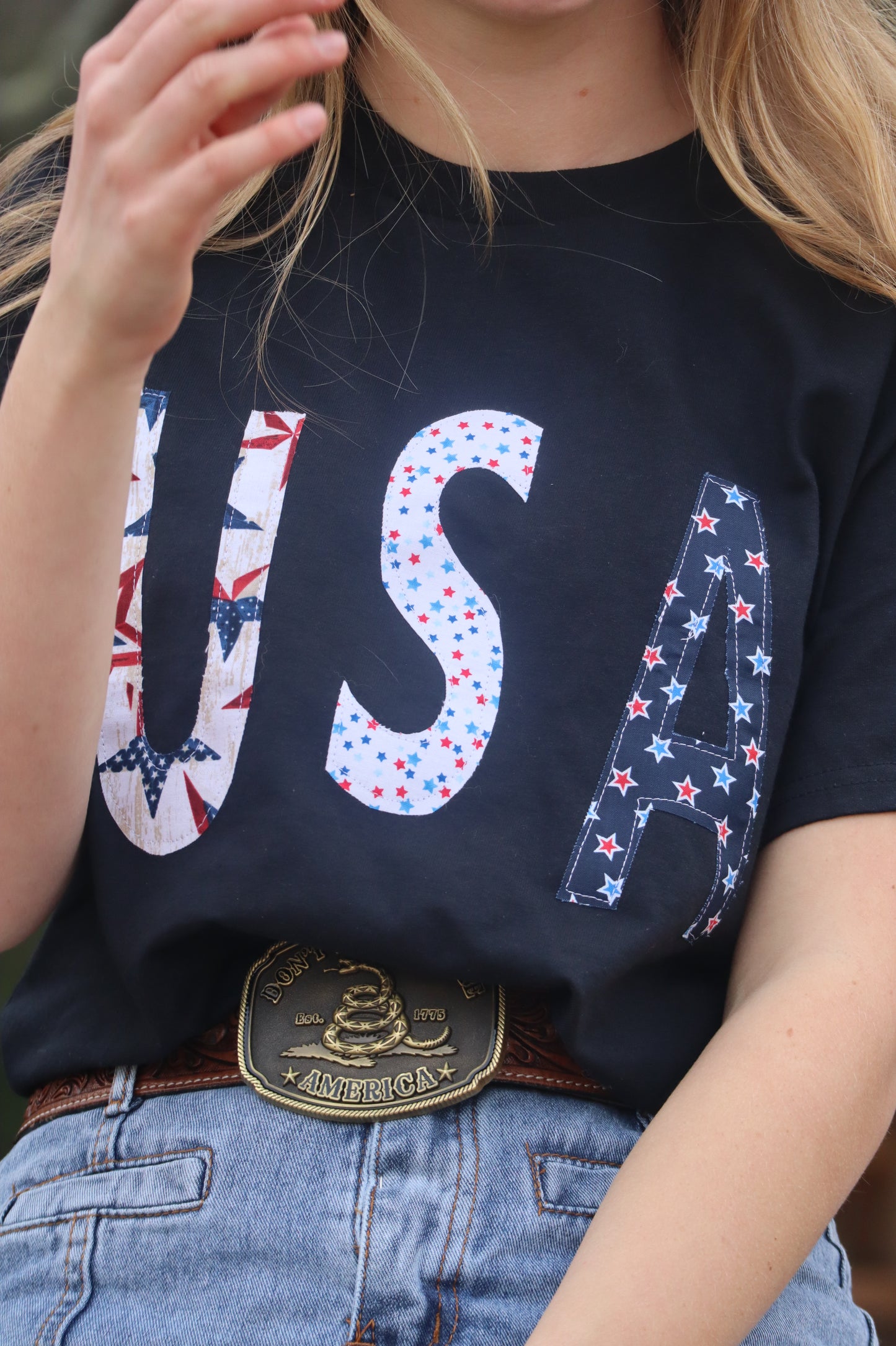USA Surprise Patched Tee